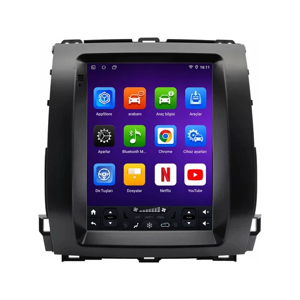 Toyota Land Cruiser Prado 2003-2009 Android Multimedya 9,7 inç 4-64 GB CarPlay Navigasyon Ekran ürün görseli 1