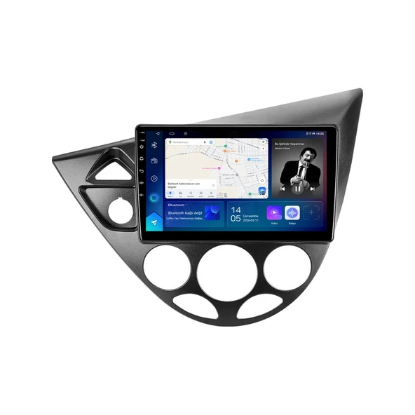 Ford Focus 1999-2005 Android Multimedya 9 inç 6-64 GB CarPlay Navigasyon Ekran ürün görseli 1