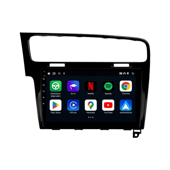 Volkswagen Golf 2012-2020 Android Multimedya 10 inç 10-256 GB Pro CarPlay Navigasyon Ekran ürün görseli 1