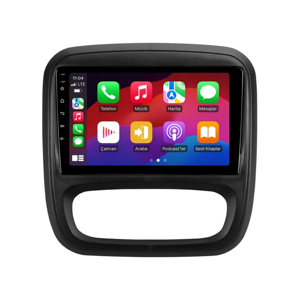 Renault Trafic Passenger 2015-2021 Android Multimedya 9 inç 4-64 GB CarPlay Navigasyon Ekran ürün görseli 1