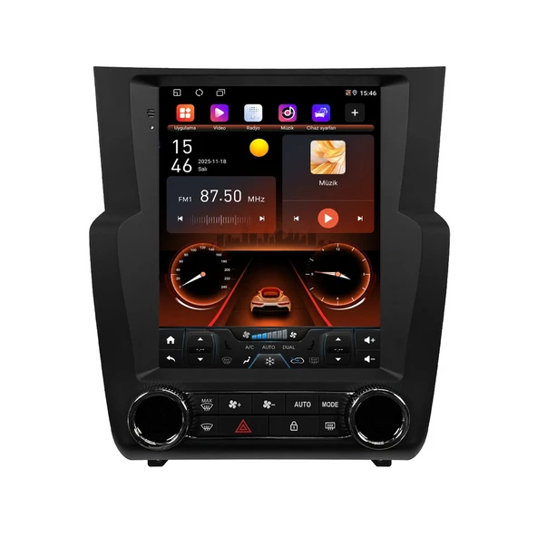 Citroen C4 2011-2016 Android Multimedya 9,7 inç 8-64 GB CarPlay Navigasyon Ekran ürün görseli 1