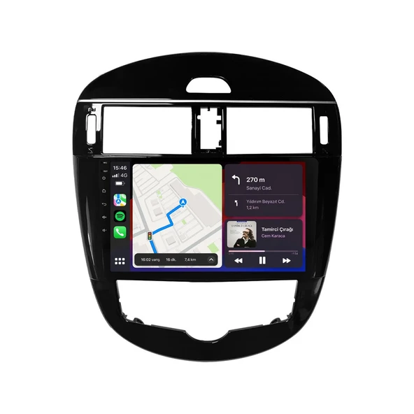 Nissan Pulsar 2016-2017 Android Multimedya 9 inç 8-128 GB CarPlay Navigasyon Ekran ürün görseli 1