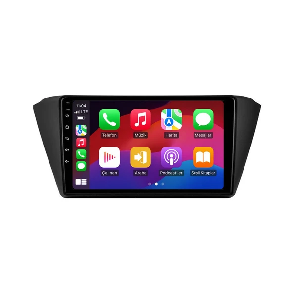 Skoda Fabia 2015-2021 Android Multimedya 9 inç 4-64 GB CarPlay Navigasyon Ekran ürün görseli 1