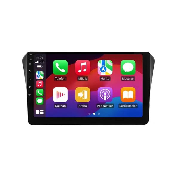 Nissan Micra 2019-2022 Android Multimedya 9 inç 10-256 GB Pro CarPlay Navigasyon Ekran ürün görseli 1