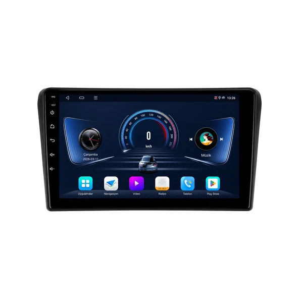 Toyota Avensis 2003-2009 Android Multimedya 9 inç 10-256 GB Pro CarPlay Navigasyon Ekran ürün görseli 1