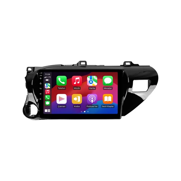 Toyota Hilux 2015-2022 Android Multimedya 10 inç 4-64 GB CarPlay Navigasyon Ekran ürün görseli 1