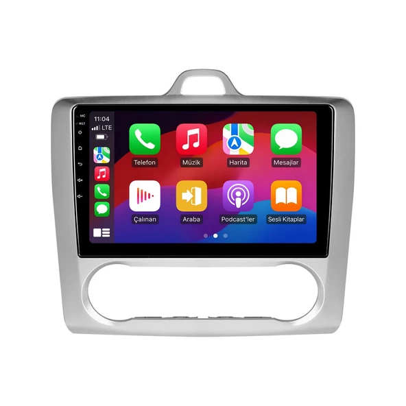 Ford Focus 2006-2011 Android Multimedya 9 inç 4-64 GB CarPlay Navigasyon Ekran ürün görseli 1