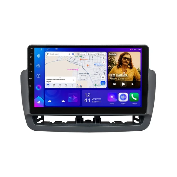 Seat Ibiza 2013-2015 Android Multimedya 9 inç 6-64 GB CarPlay Navigasyon Ekran ürün görseli 1