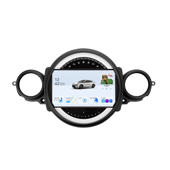 Mini Cooper Clubman 2008-2010 Android Multimedya 9 inç 4-64 GB CarPlay Navigasyon Ekran ürün görseli 1
