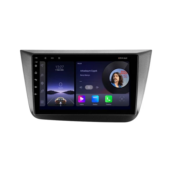 Seat Altea 2004-2015 Android Multimedya 9 inç 4-64 GB CarPlay Navigasyon Ekran ürün görseli 1