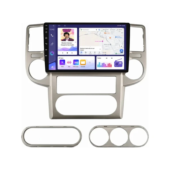 Nissan X-Trail 2005-2007 Android Multimedya 10 inç 4-64 GB CarPlay Navigasyon Ekran ürün görseli 1