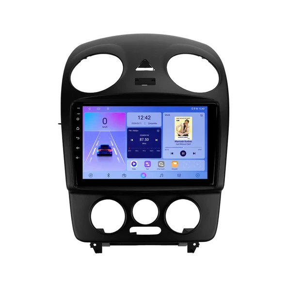 Volkswagen Beetle 2003-2010 Android Multimedya 9 inç 4-64 GB CarPlay Navigasyon Ekran ürün görseli 1