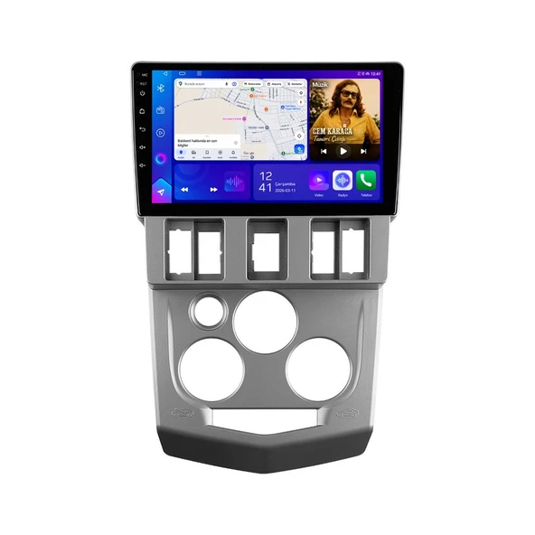 Dacia Logan 2005-2012 Android Multimedya 9 inç 4-64 GB CarPlay Navigasyon Ekran ürün görseli 1