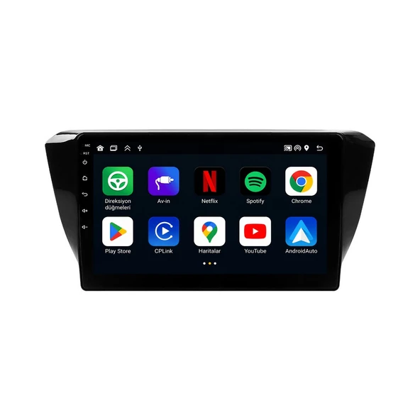 Skoda Superb 2015-2018 Android Multimedya 9 inç 10-256 GB Pro CarPlay Navigasyon Ekran ürün görseli 1
