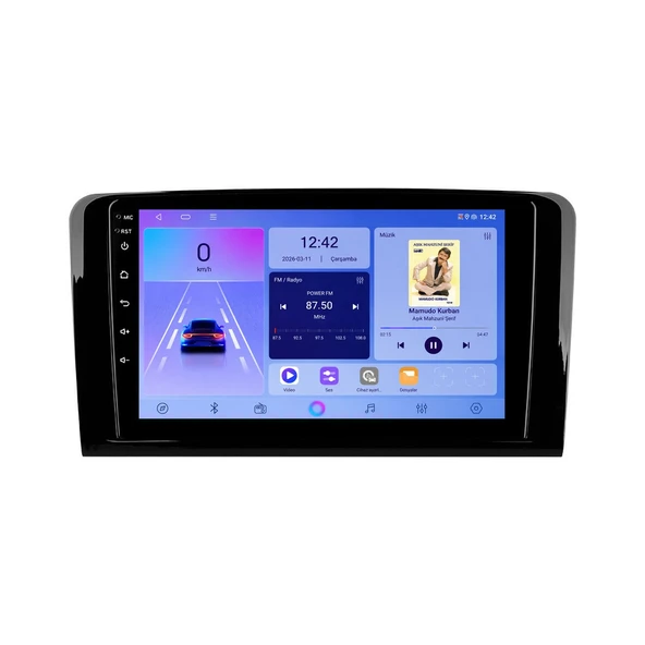 Mercedes ML 2005-2011 Android Multimedya 9 inç 8-128 GB CarPlay Navigasyon Ekran ürün görseli 1