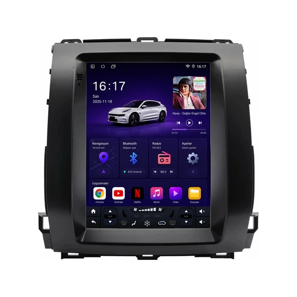 Toyota Land Cruiser Prado 2003-2009 Android Multimedya 9,7 inç 8-128 GB CarPlay Navigasyon Ekran ürün görseli 1