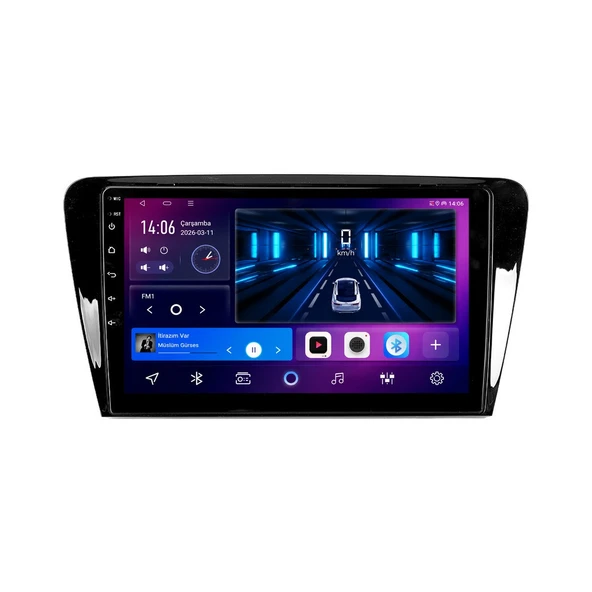 Skoda Octavia 2013-2019 Android Multimedya 10 inç 8-128 GB Pro CarPlay Navigasyon Ekran ürün görseli 1