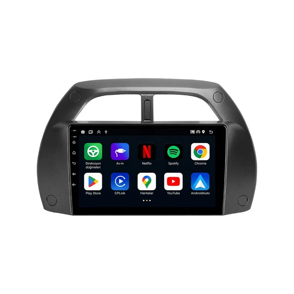 Toyota RAV4 2001-2003 Android Multimedya 9 inç 4-64 GB CarPlay Navigasyon Ekran ürün görseli 1