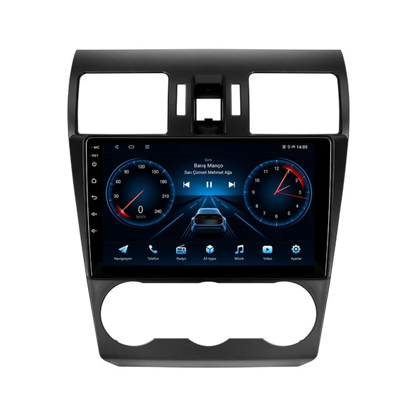 Subaru XV 2012-2015 Android Multimedya 9 inç 8-128 GB Pro CarPlay Navigasyon Ekran ürün görseli 1