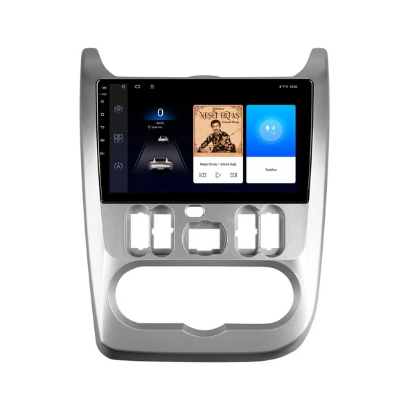 Dacia Duster 2010-2013 Android Multimedya 9 inç 4-64 GB CarPlay Navigasyon Ekran ürün görseli 1