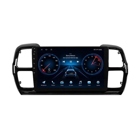 Citroen C5 Aircross 2019-2022 Android Multimedya 9 inç 8-128 GB Pro CarPlay Navigasyon Ekran ürün görseli 1