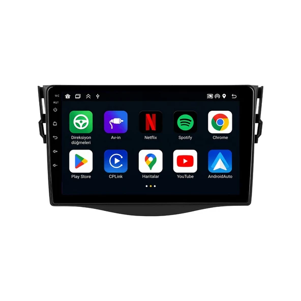 Toyota RAV4 2006-2012 Android Multimedya 9 inç 8-64 GB CarPlay Navigasyon Ekran ürün görseli 1