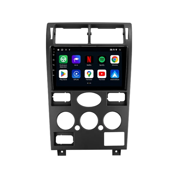 Ford Mondeo 2001-2004 Android Multimedya 9 inç 8-128 GB Pro CarPlay Navigasyon Ekran ürün görseli 1