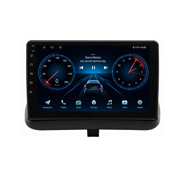 Toyota Corolla 1999-2001 Android Multimedya 9 inç 10-256 GB Pro CarPlay Navigasyon Ekran ürün görseli 1