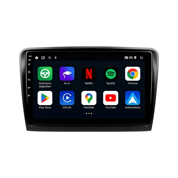Skoda Superb 2009-2014 Android Multimedya 10 inç 8-64 GB CarPlay Navigasyon Ekran ürün görseli 1