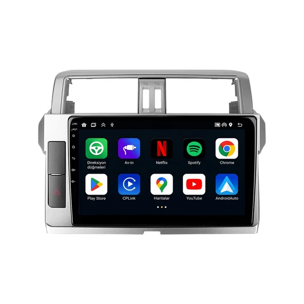Toyota Land Cruiser Prado 2014-2018 Android Multimedya 10 inç 8-128 GB CarPlay Navigasyon Ekran ürün görseli 1