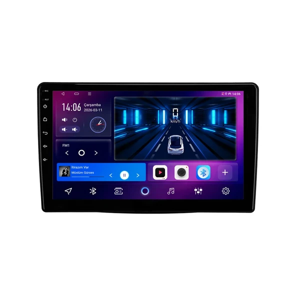 Fiat 500L 2013-2017 Android Multimedya 10 inç 10-256 GB Pro CarPlay Navigasyon Ekran ürün görseli 1