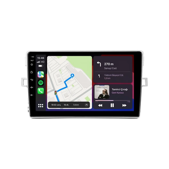 Toyota Verso 2009-2017 Android Multimedya 9 inç 4-64 GB CarPlay Navigasyon Ekran ürün görseli 1