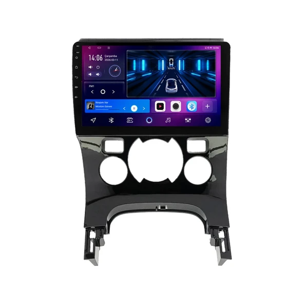 Peugeot 3008 2009-2015 Android Multimedya 9 inç 10-256 GB Pro CarPlay Navigasyon Ekran ürün görseli 1