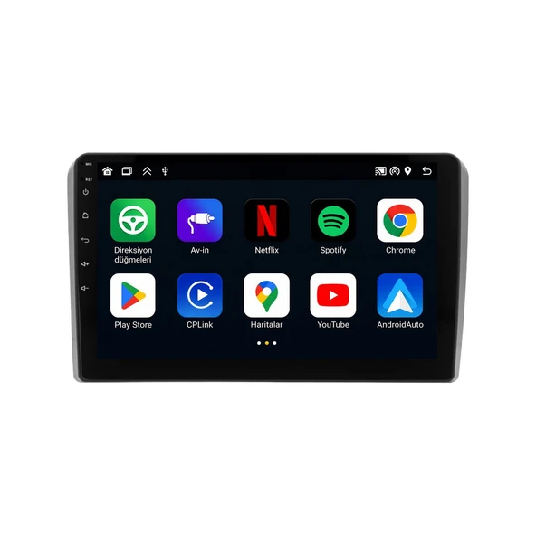 Ford S-Max 2006-2007 Android Multimedya 9 inç 6-64 GB CarPlay Navigasyon Ekran ürün görseli 1