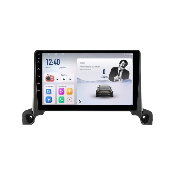 Peugeot 3008 2016-2024 Android Multimedya 9 inç 4-64 GB CarPlay Navigasyon Ekran ürün görseli 1