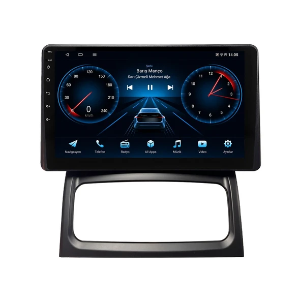 Renault Symbol 2007-2009 Android Multimedya 9 inç 6-64 GB CarPlay Navigasyon Ekran ürün görseli 1
