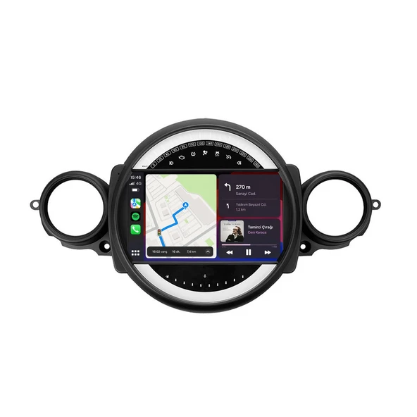 Mini Cooper 2007-2013 Android Multimedya 9 inç 8-64 GB CarPlay Navigasyon Ekran ürün görseli 1