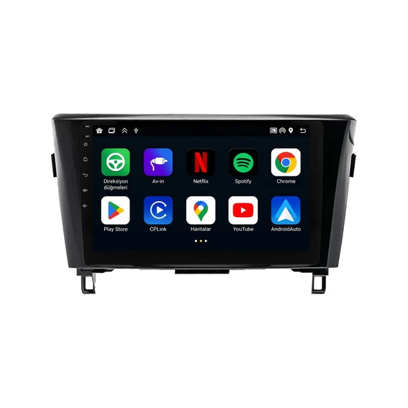 Nissan Qashqai 2014-2020 Android Multimedya 9 inç 8-128 GB Pro CarPlay Navigasyon Ekran ürün görseli 1