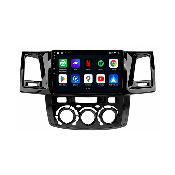 Toyota Hilux 2006-2015 Android Multimedya 9 inç 8-64 GB CarPlay Navigasyon Ekran ürün görseli 1