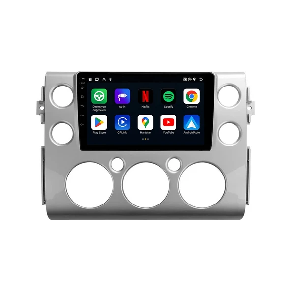Toyota FJ Cruiser 2007-2013 Android Multimedya 9 inç 10-256 GB Pro CarPlay Navigasyon Ekran ürün görseli 1