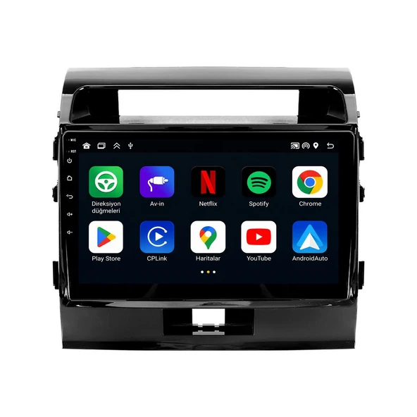 Toyota Land Cruiser 2008-2015 Android Multimedya 10 inç 10-256 GB Pro CarPlay Navigasyon Ekran ürün görseli 1