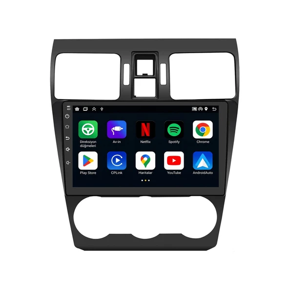 Subaru Forester 2016-2018 Android Multimedya 9 inç 4-64 GB CarPlay Navigasyon Ekran ürün görseli 1