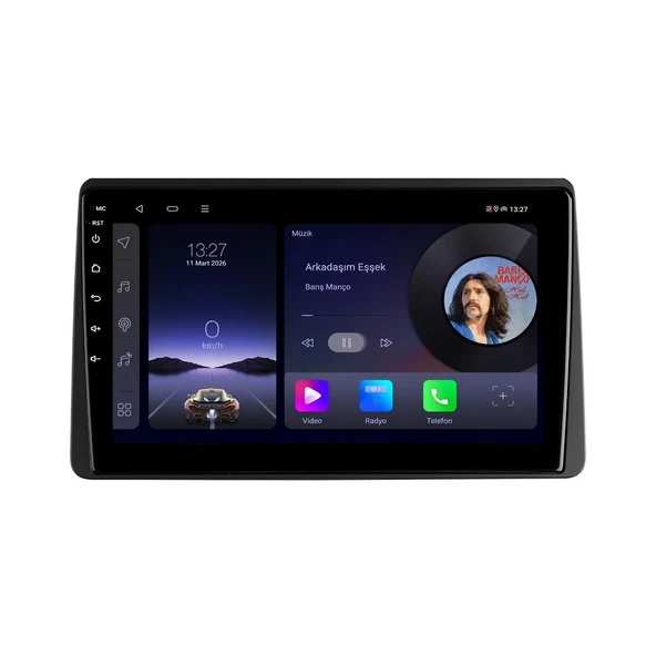 Dacia Duster 2018-2023 Android Multimedya 10 inç 10-256 GB Pro CarPlay Navigasyon Ekran ürün görseli 1