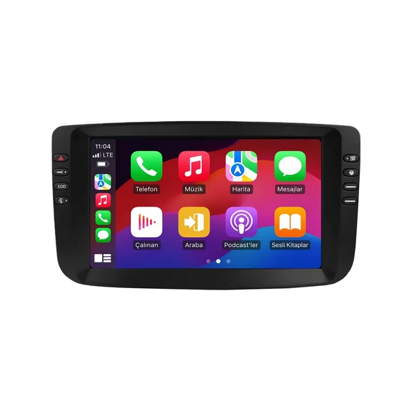 Fiat Punto 2012-2018 Android Multimedya 9 inç 4-64 GB CarPlay Navigasyon Ekran ürün görseli 1