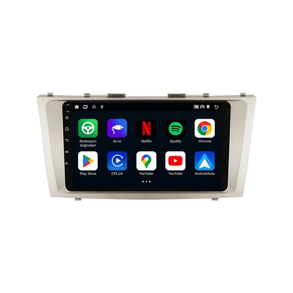 Toyota Camry 2007-2012 Android Multimedya 9 inç 8-128 GB Pro CarPlay Navigasyon Ekran ürün görseli 1