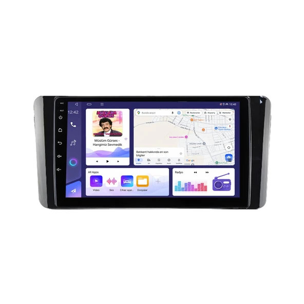 Skoda Kamiq 2020-2025 Android Multimedya 10 inç 10-256 GB Pro CarPlay Navigasyon Ekran ürün görseli 1