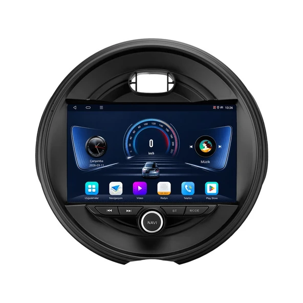 Mini John Cooper 2014-2023 Android Multimedya 10 inç 8-64 GB CarPlay Navigasyon Ekran ürün görseli 1
