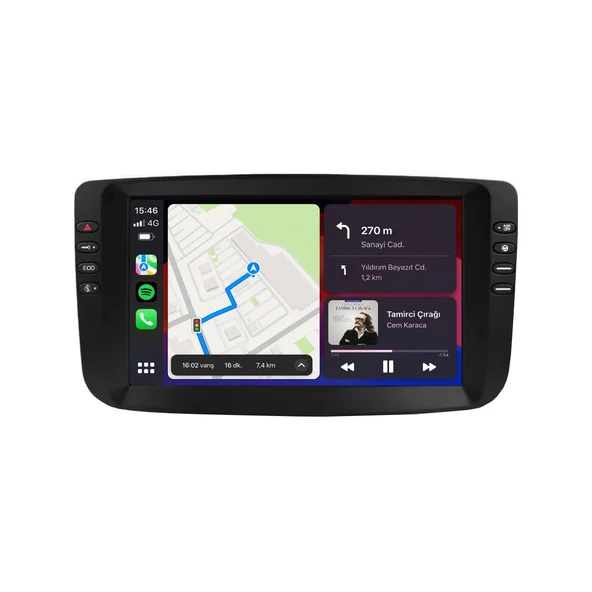 Smart Dragon Fiat Punto 2012-2018 9 inç 8-128 Pro GB Android Carplay Multimedya ürün görseli 1