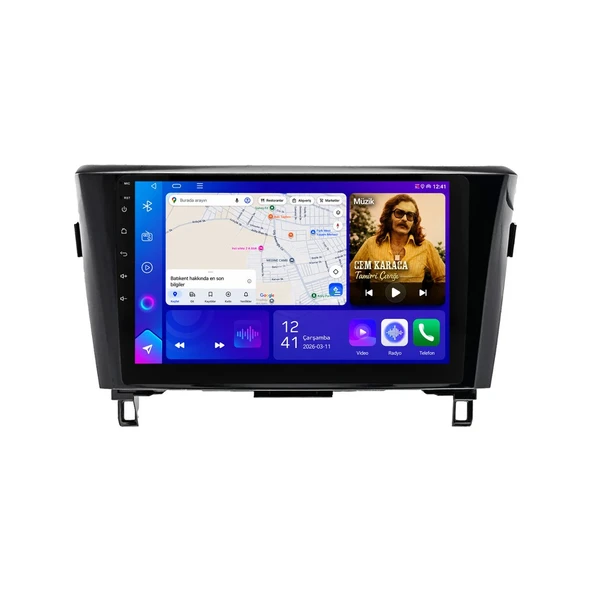Nissan X-Trail 2014-2021 Android Multimedya 9 inç 10-256 GB Pro CarPlay Navigasyon Ekran ürün görseli 1