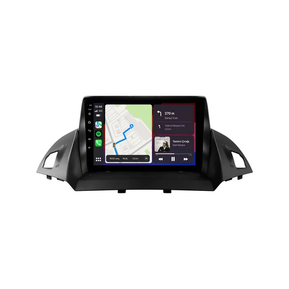 Ford C-Max 2011-2018 Android Multimedya 9 inç 8-128 GB Pro CarPlay Navigasyon Ekran ürün görseli 1